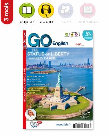 3 mois | Papier + audio|Go English