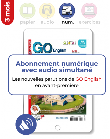 3 mois | Numérique  Audio Simultané |E-Go English