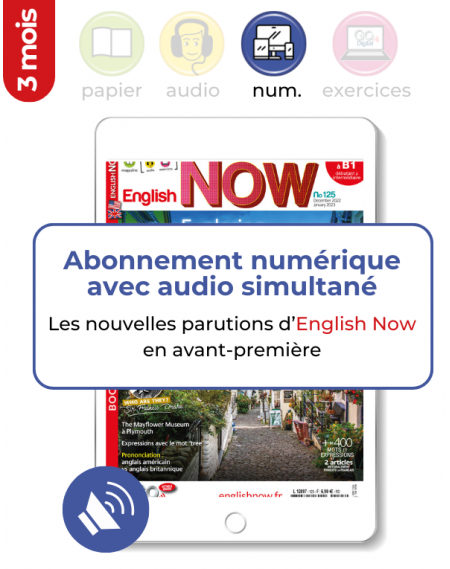 3 mois | Numérique  Audio Simultané |E-English Now