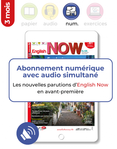 3 mois | Numérique  Audio Simultané |E-English Now