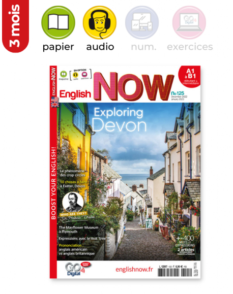 3 mois |Papier + audio| English Now